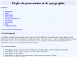 Règles de ponctuation et de typographie