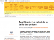 Tag Clouds : Le calcul de la taille des polices