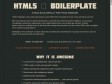 HTML5 Boilerplate - A rock-solid default for HTML5 awesome.